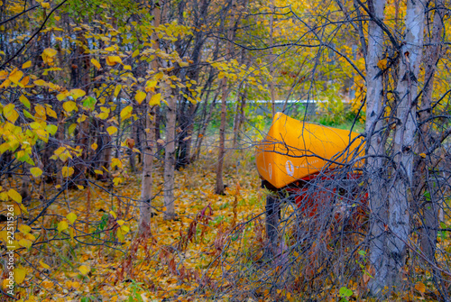 Peaceful - Autumn canoe