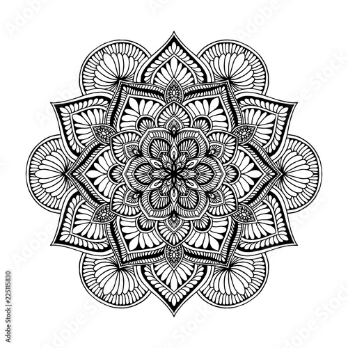 Mandalas for coloring  book. Decorative round ornaments. Unusual flower shape. Oriental vector, Anti-stress therapy patterns. Weave design elements. Yoga logos Vector.
