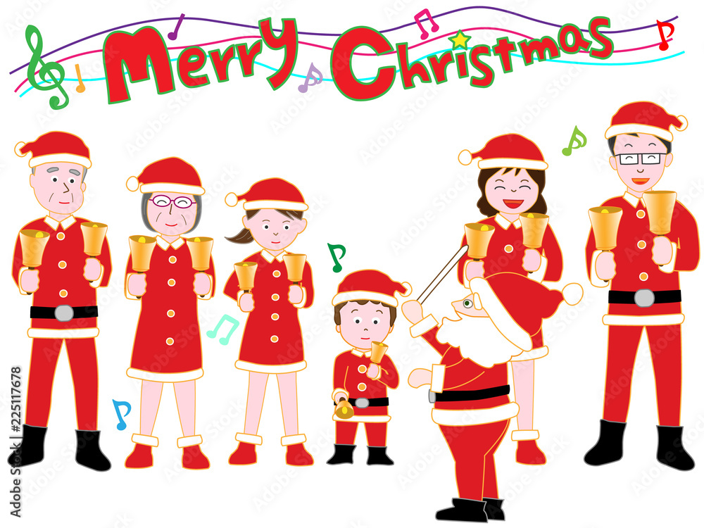 クリスマスコンサートでハンドベルを演奏している。 クリスマスコンサートでハンドベルを演奏している。