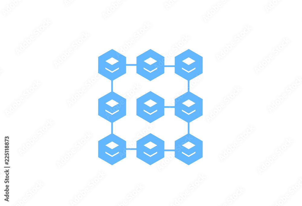 Blockchain Network Connection icon 