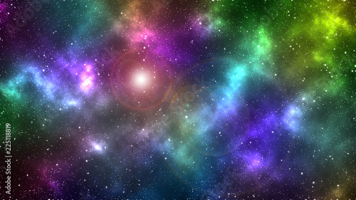 Abstract space background. Universe background. Stars on the space © Александр Ковалёв