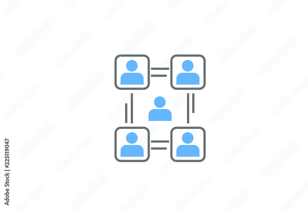 Blockchain Network Connection icon Blockchain Network Connection icon