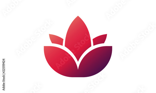 Lotus Icon with Gradient Design