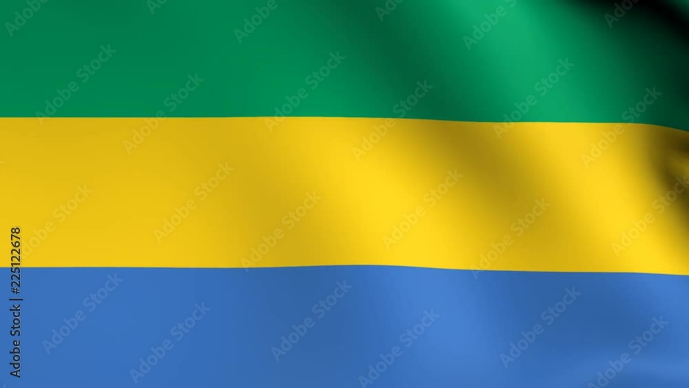 flag of gabon waving animation flag of gabon waving animation