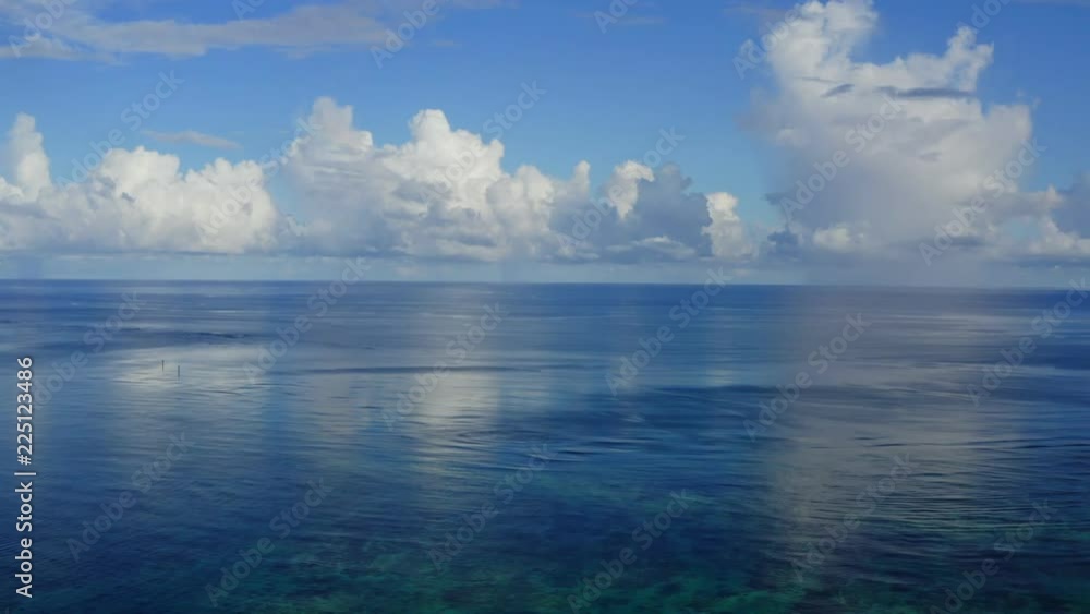 Drone fly over the sea of Ishigaki island Drone fly over the sea of Ishigaki island