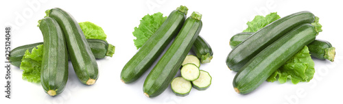 zucchini vegetables isolated