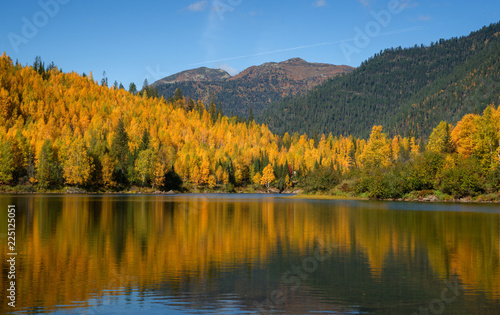 The beginning of autumn in mountains range Khamar-Daban in Eastern Siberia