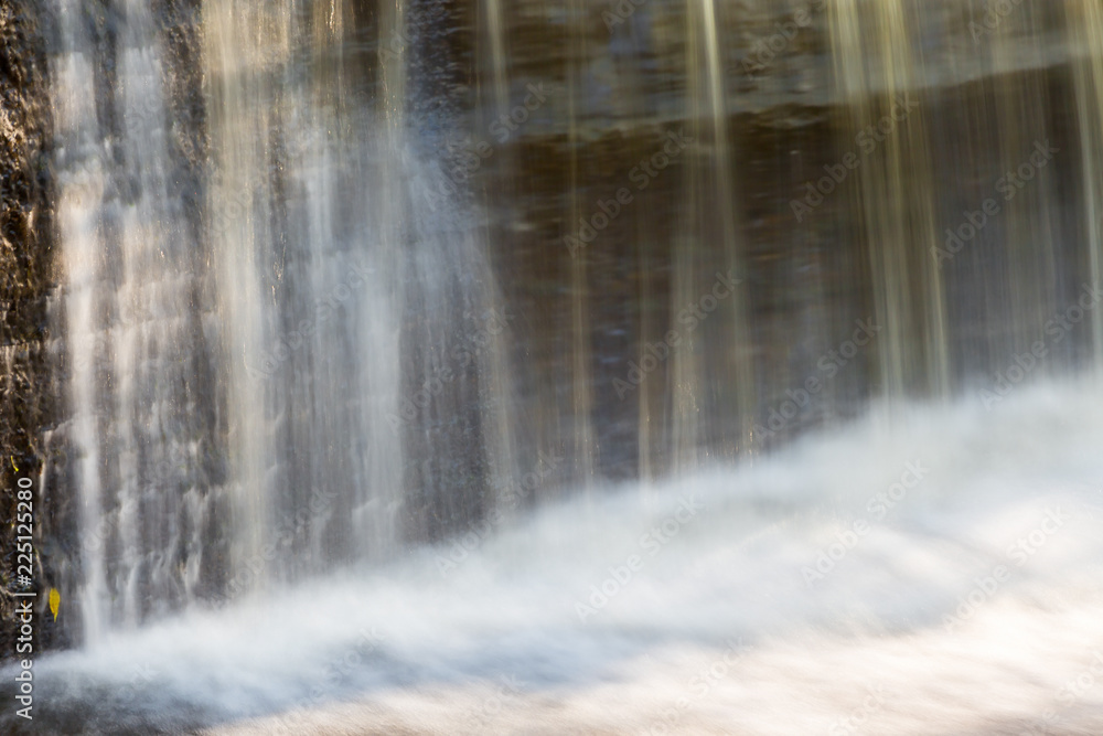 Waterfall over a dam wall