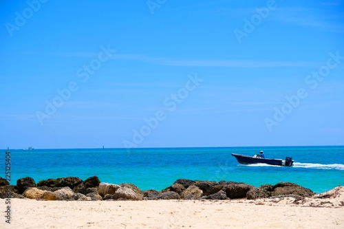 Bahamas paradise beach boat