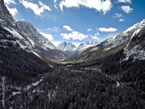 Shuangqiao Valley, Sichuan, China (taken from drone)