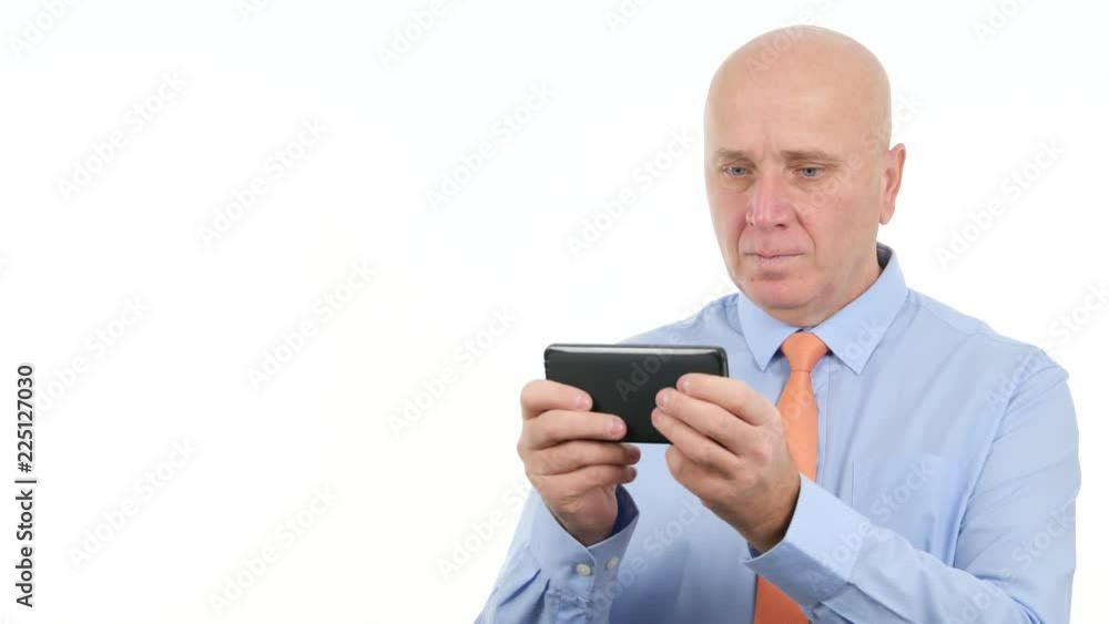Busy Businessperson Text Using Smartphone Wireless Connection Busy Businessperson Text Using Smartphone Wireless Connection