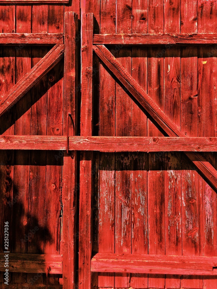 Naklejka premium red wood background