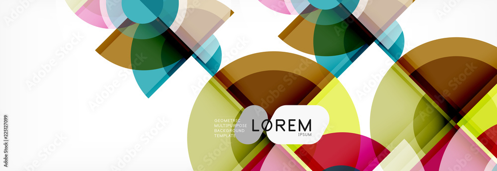 Abstract background bright circles geometric design Abstract background bright circles geometric design