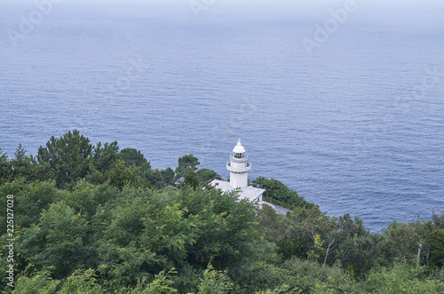 Lighthouse of Igueldo Mountain in San Sebastian