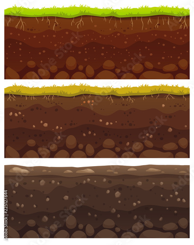 Fotografie, Obraz Seamless soil layers