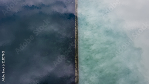 Fotografija Cloudy Rhône-Arve confluence, Switzerland