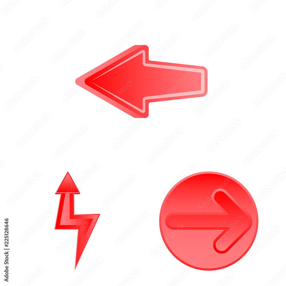 Isolated object of element and arrow icon. Set of element and direction vector icon for stock. Isolated object of element and arrow icon. Set of element and direction vector icon for stock.