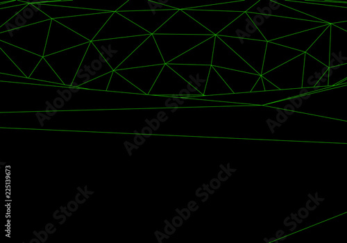 Tunnel or wormhole. Digital 3d wireframe tunnel. 3D tunnel grid. Network cyber technology. Surrealism. Background abstract vector image