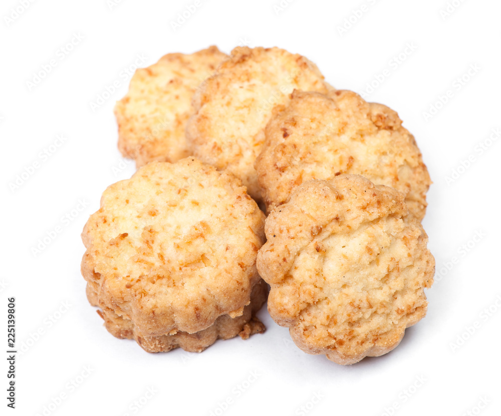 Group of tasty coconut biscuits Group of tasty coconut biscuits