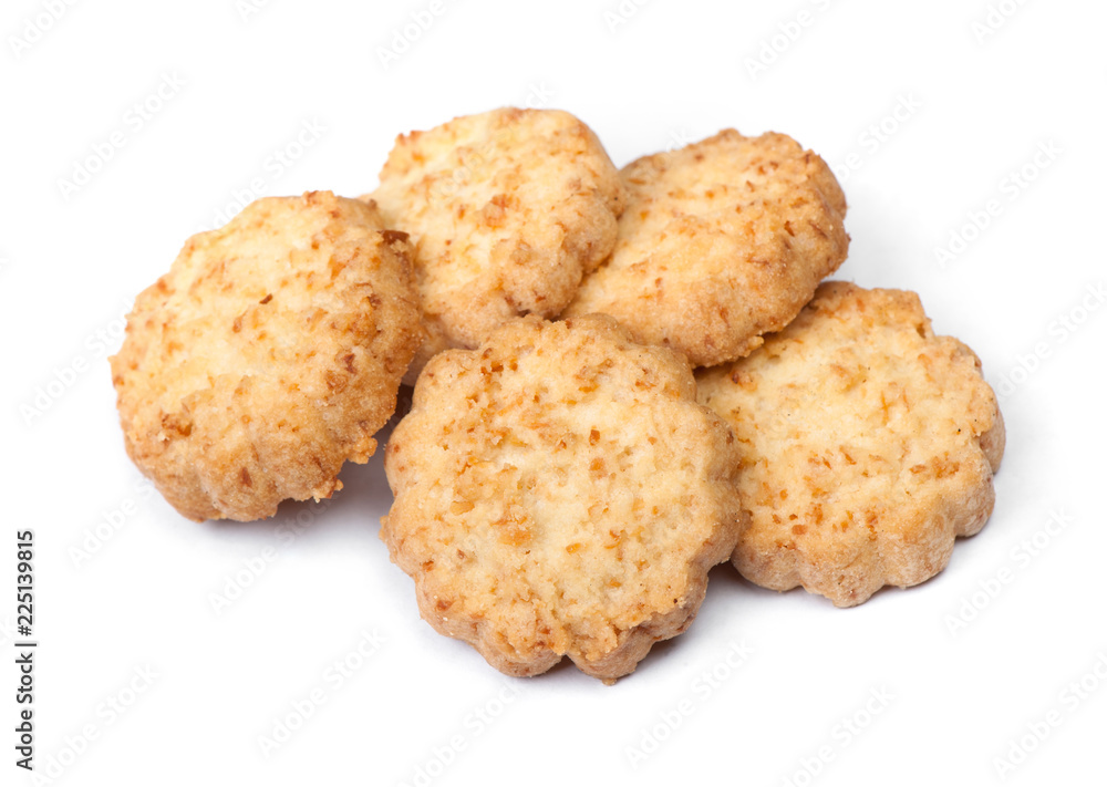 Group of tasty coconut biscuits Group of tasty coconut biscuits