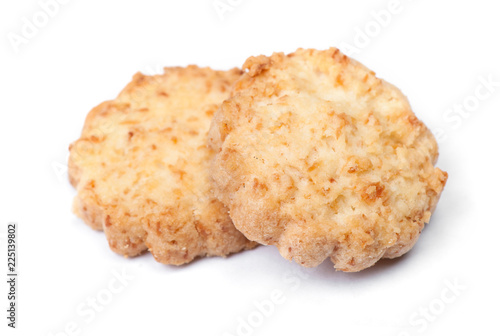 Group of tasty coconut biscuits