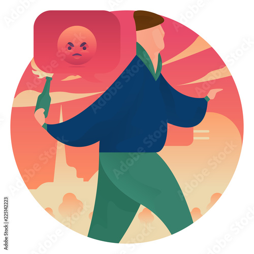 Angry man