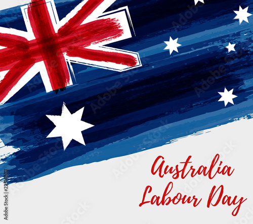 Australia Labour Day holiday background