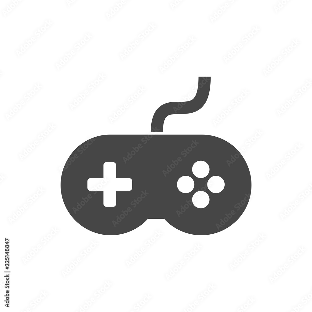 Video game controller or gamepad flat icon Video game controller or gamepad flat icon