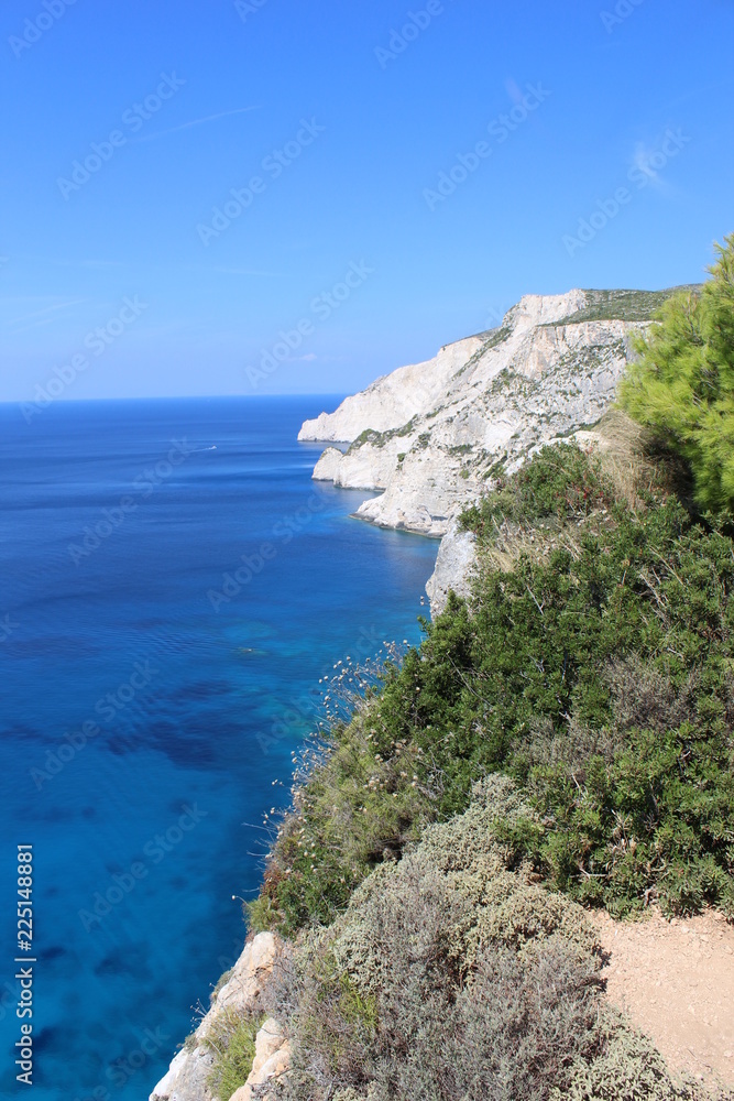 coast of mediterranean sea zakynthos