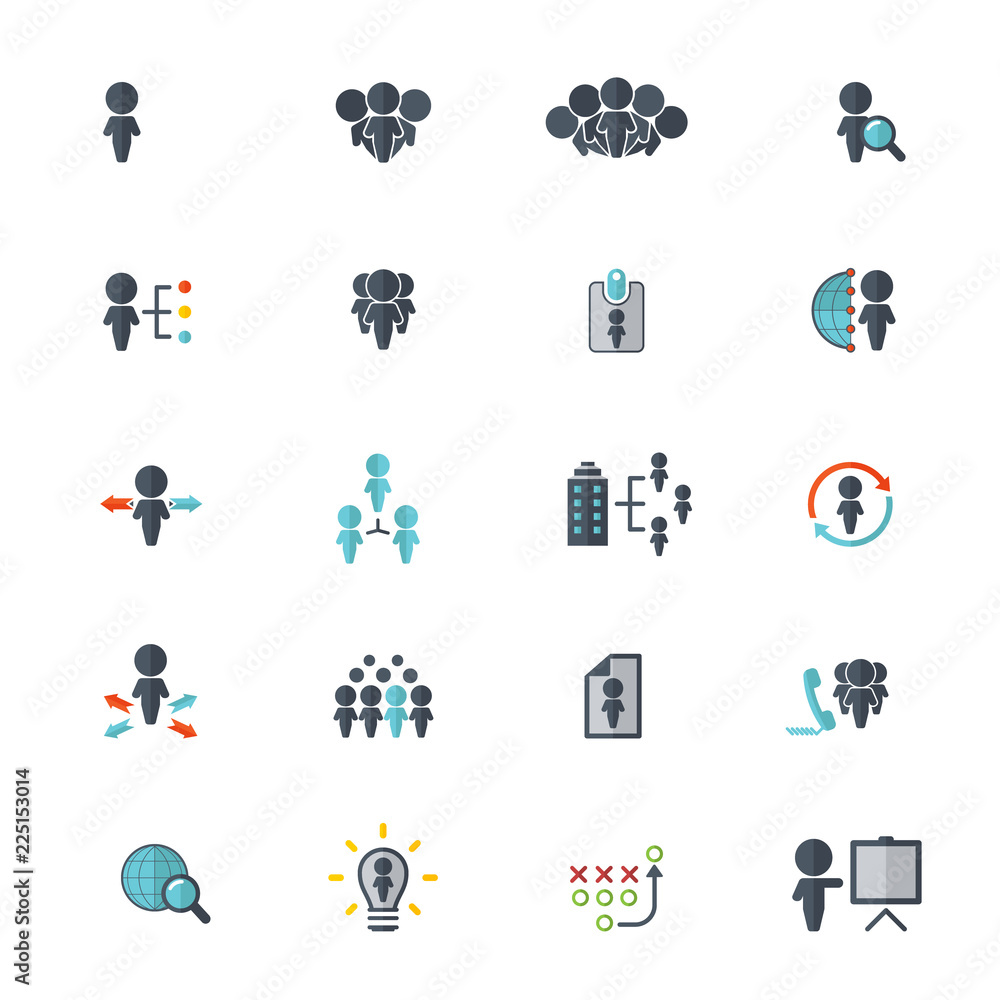 Human resources icons - human resource icon set. Human resources icons - human resource icon set.