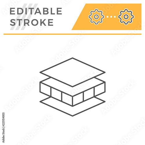 Insulation line icon