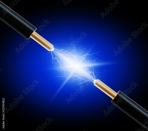 Electrical discharge between wires