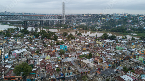 Favelas De Santo Domingo Rio Ozama Dominican Republic