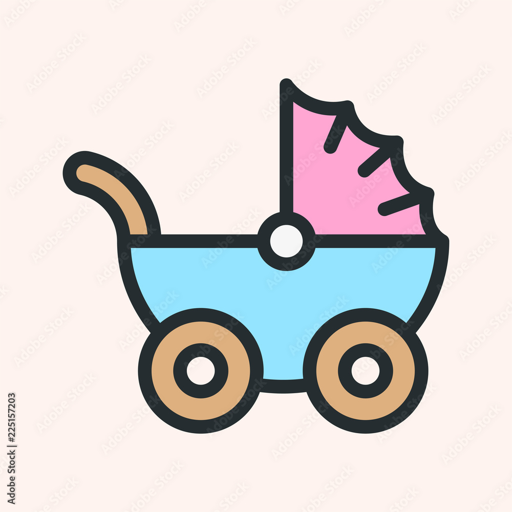 Stroke pram top