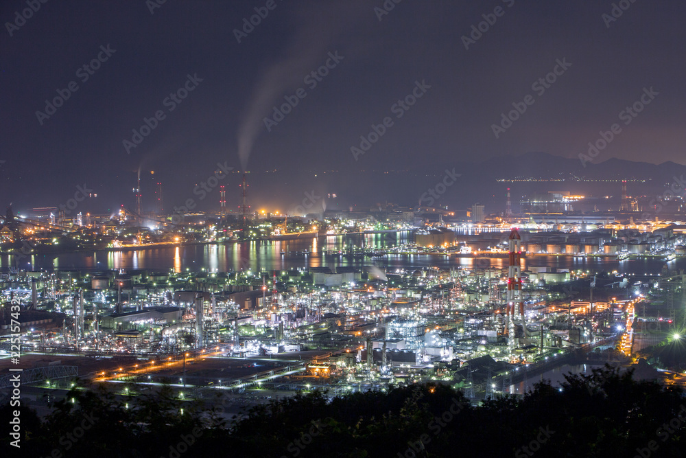 岡山の工場夜景 岡山の工場夜景