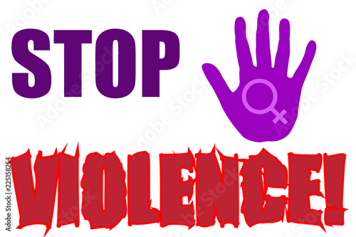 Stop violencia contra la mujer.