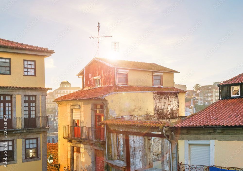 Beautiful sunset in Porto. Portugal Beautiful sunset in Porto. Portugal