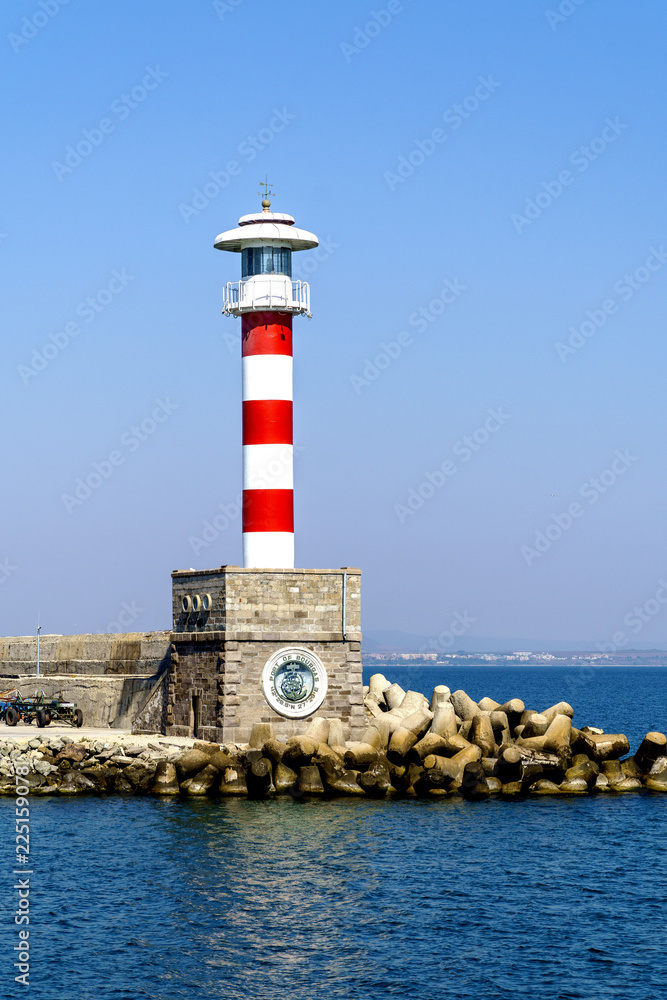 The lighthouse of Port of Burgas