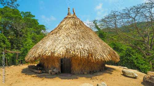 natural ancient reed houses of el pueblito photo