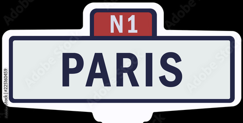 PARIS - Ancien panneau entrée d'agglomération © Studio Laure