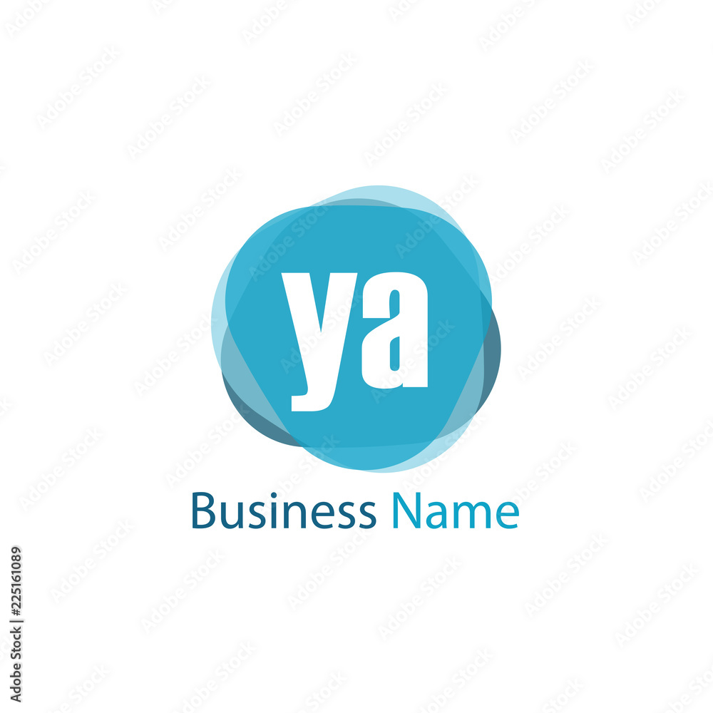 Initial Letter YA Logo Template Design