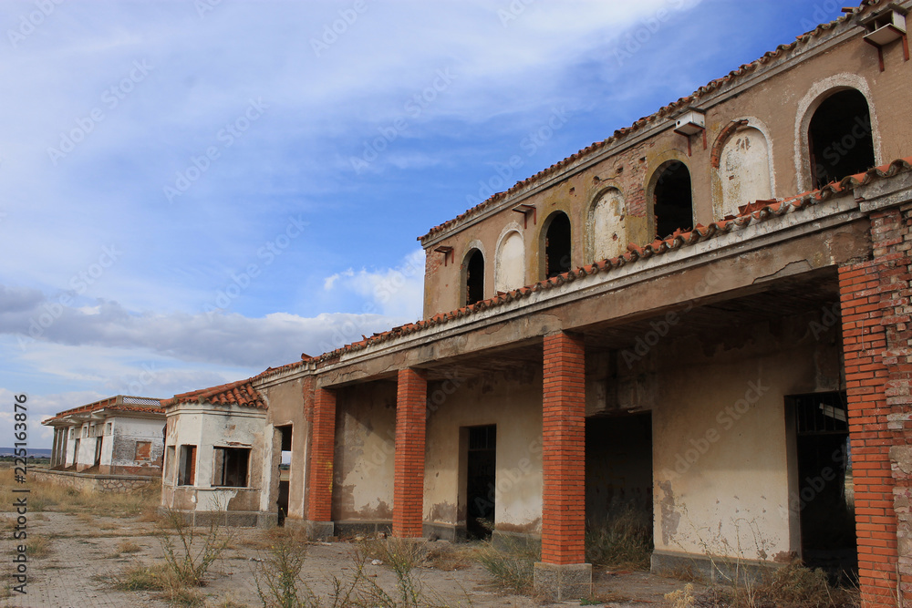 Abandoned railway station in Albacete.