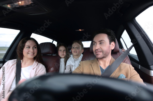 happy family travelling by car © ASDF