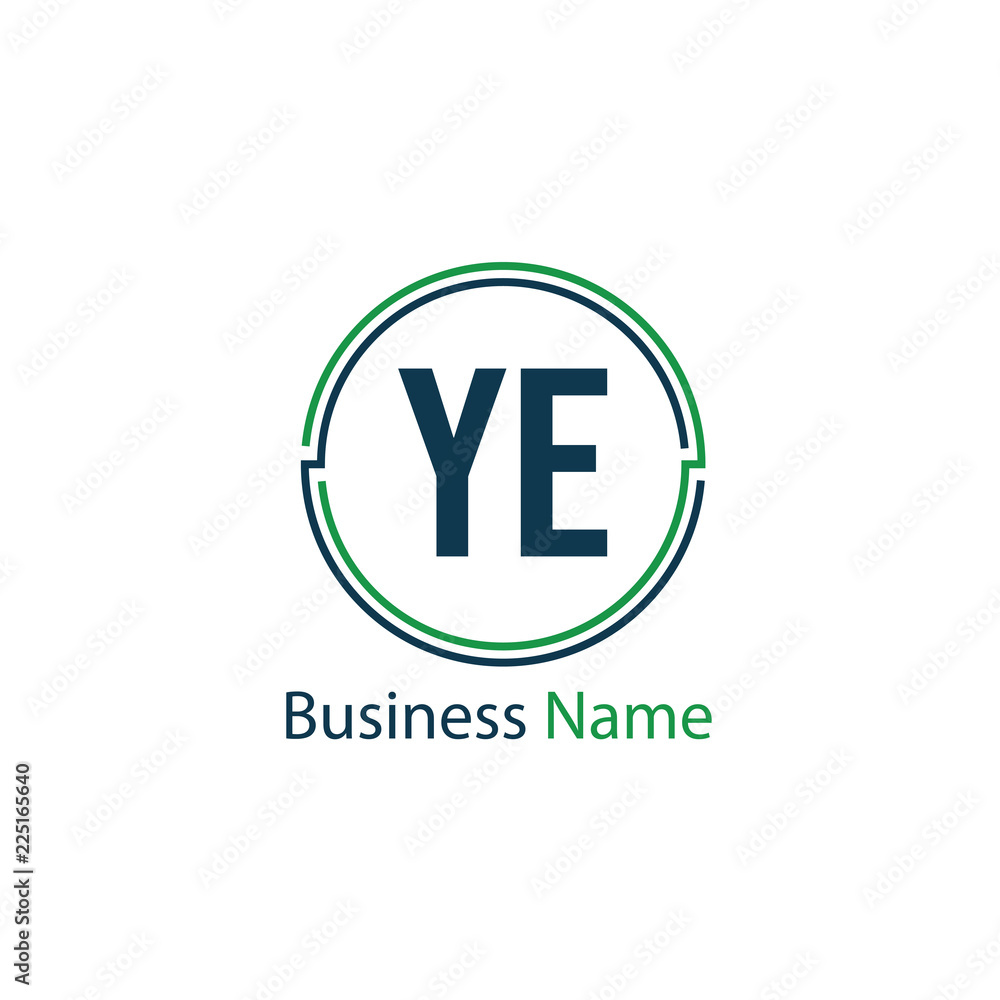 Initial Letter YE Logo Template Design Initial Letter YE Logo Template Design
