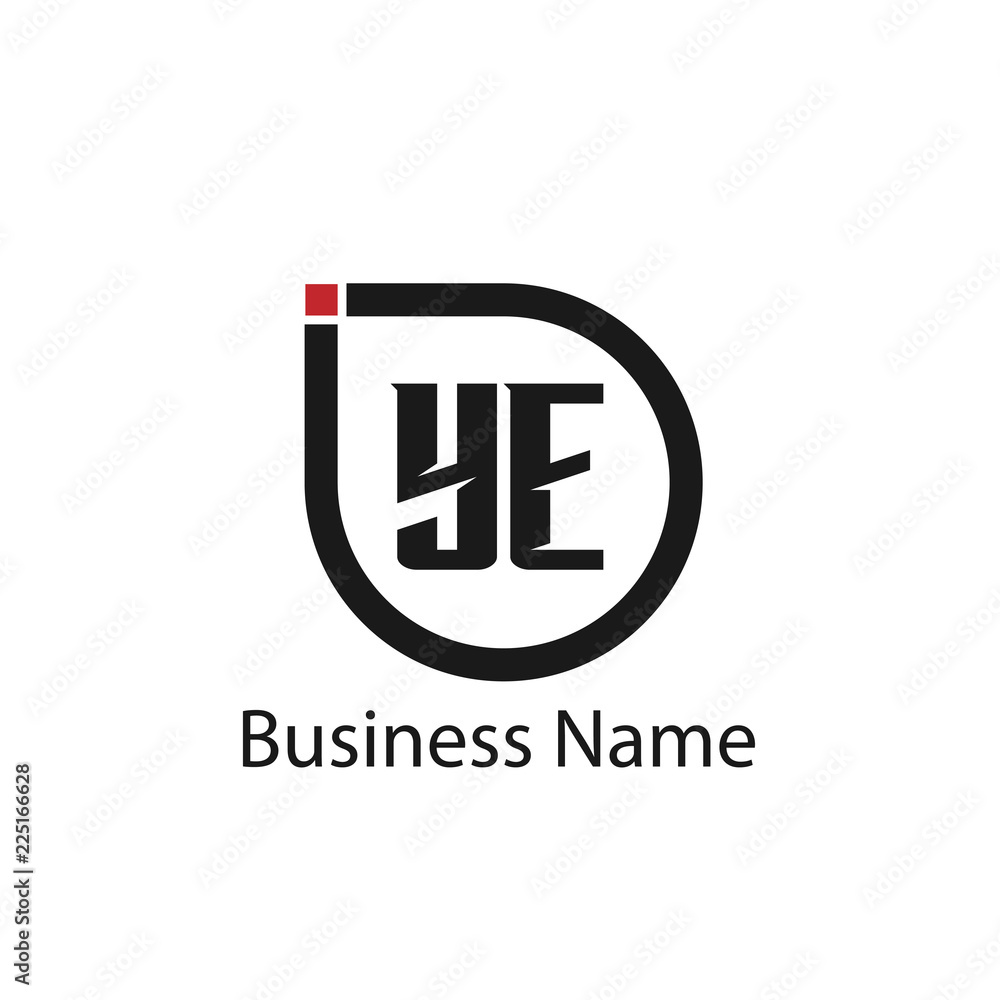 Initial Letter YE Logo Template Design Initial Letter YE Logo Template Design