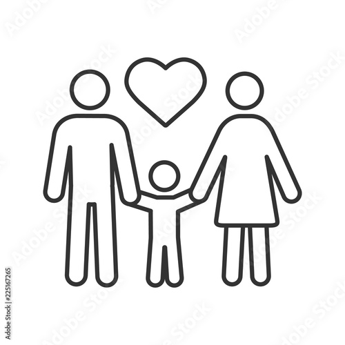Family linear icon