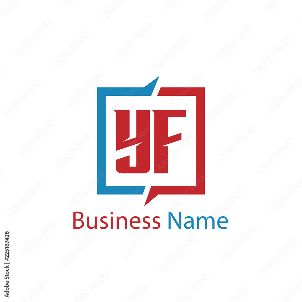 Initial Letter YF Logo Template Design Initial Letter YF Logo Template Design