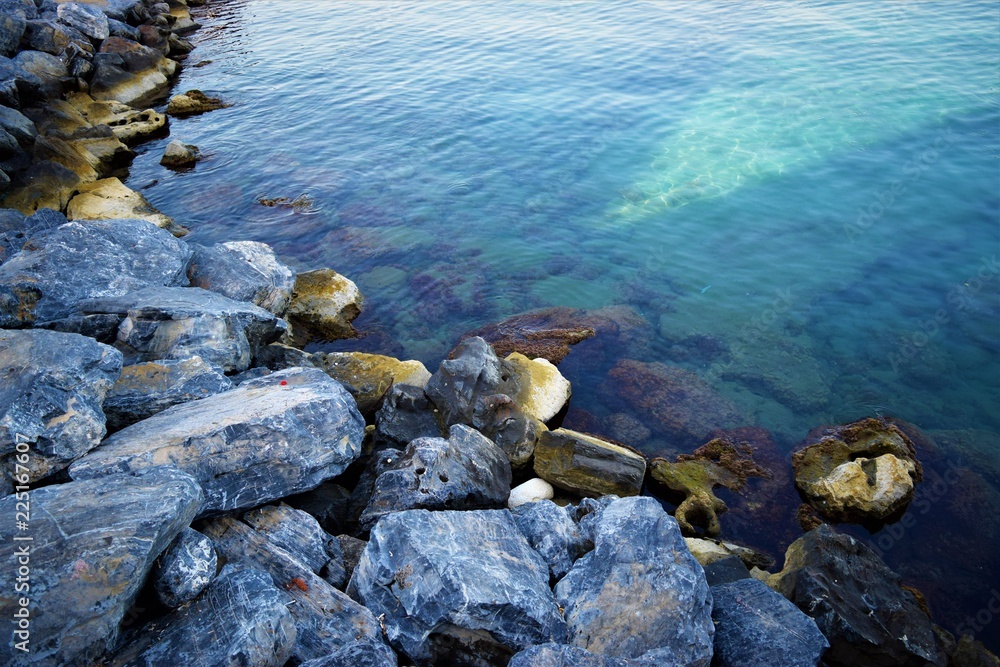 stones in water