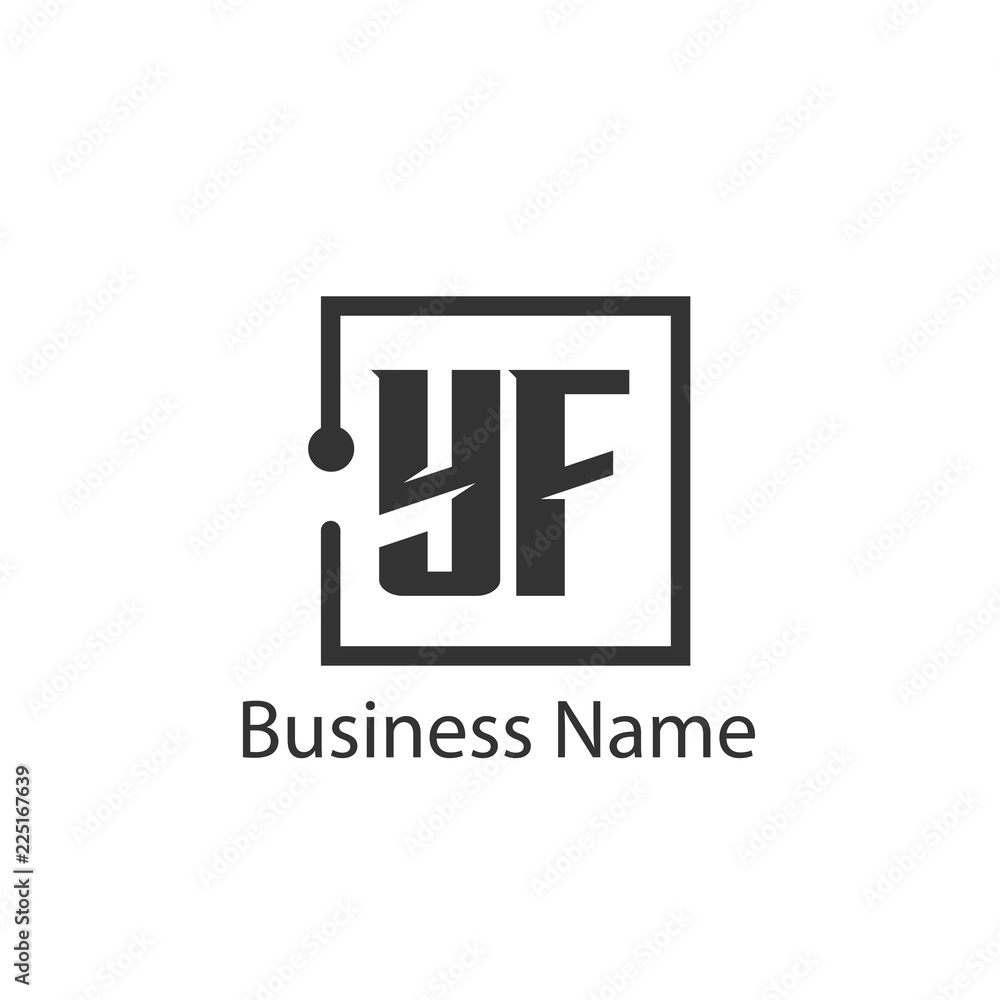 Initial Letter YF Logo Template Design Initial Letter YF Logo Template Design