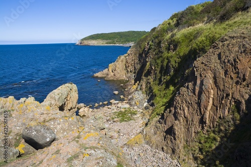 Sheer cliffs of the norther...
